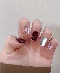 shoppinggo/ショッピングゴー shoppinggo ネイルチップ ショート シンプル ブライダル ハート つけ爪 ネイルアート アートチップ デコチップ オーバル ウエディ/506656323