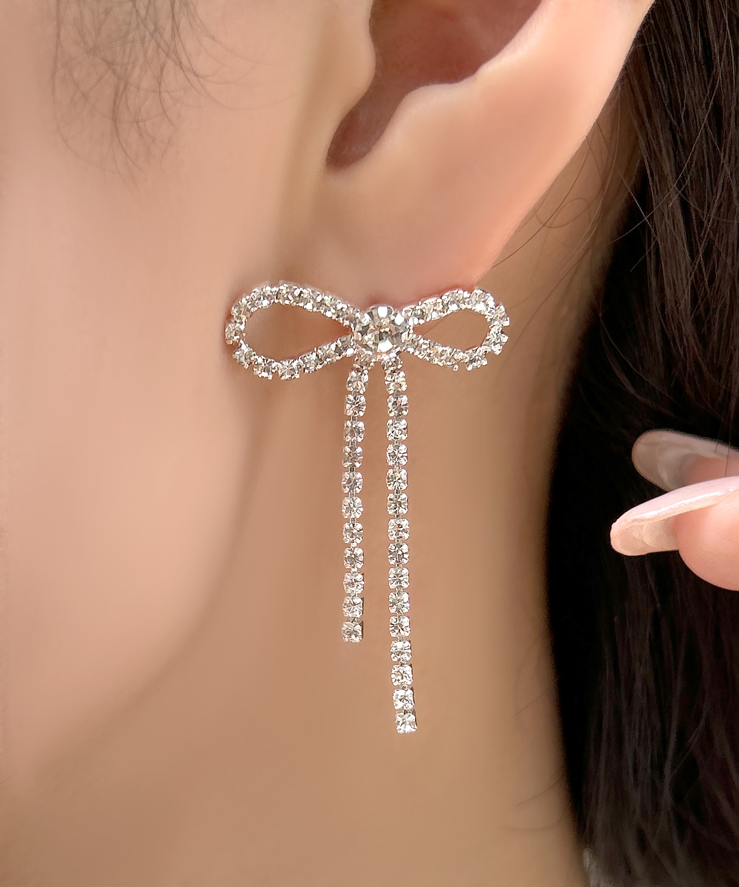 ジュリアブティック JULIA BOUTIQUE キラキラリボンピアス[24623