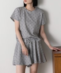 ad thie/アドティエ ad thie 【2024SS新作】ドット柄・半袖 ルームウエア/506657412