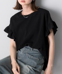 ad thie/アドティエ ad thie 【2024SS新作】袖フリル ジョーゼットブラウス/506657439