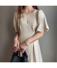 FILLOU/フィルー FILLOU FILLOU バルーンスリーブタックワンピース【ペチコートセット】/506657445