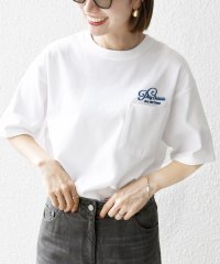 SHIPS any MEN/SHIPS any: 9.1oz ヘビーウェイト メッセージ ロゴ ワンポイント 刺繍 ポケット Tシャツ◇/506658525