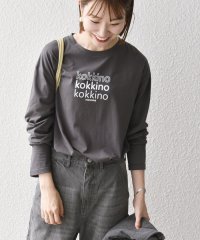 SHIPS any WOMEN/【SHIPS any別注】monmimi:〈洗濯機可能〉ロゴ プリント ロンTEE 24FW/506659473