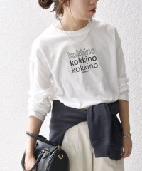 SHIPS any WOMEN/【SHIPS any別注】monmimi:〈洗濯機可能〉ロゴ プリント ロンTEE 24FW/506659473