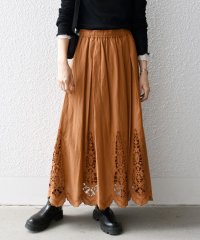 SHIPS any WOMEN/SHIPS any:〈洗濯機可能〉スカラップ カットワーク レース ロング スカート/506659475