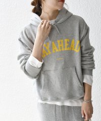 SHIPS any WOMEN/【SHIPS any別注】THE KNiTS: カレッジ ロゴ フーディ パーカー 24FW/506659845