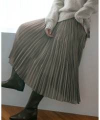 NIJYUSANKU（LARGE SIZE）/【杏さん着用/Oggi10月号掲載】シャイニー プリーツスカート/506660244