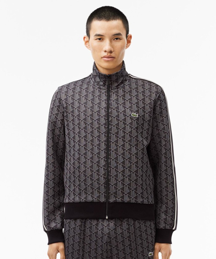 ラコステ LACOSTE モノグラムジャカードトラックジャケット ラコステ LACOSTE モノグラムジャカードトラックジャケット