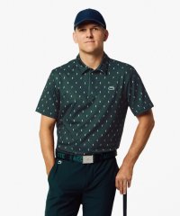 LACOSTESPORTS MENS/ラコステ LACOSTE UVカット ミニマム総柄プリント 比翼仕立て ウルトラドライ ゴルフポロシャツ/505690044