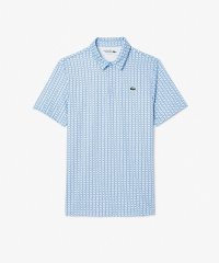 LACOSTESPORTS MENS/ラコステ LACOSTE ミニマム総柄プリント 比翼仕立て ウルトラドライ ゴルフポロシャツ/505690044