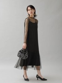 petirobe/プチローブ petirobe ラメチュールメロウワンピース/506661629