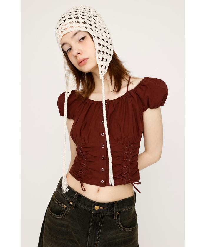 FRONT LACE UP ブラウス(506661659) | スライ(SLY) - d fashion