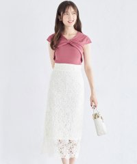 tocco closet/トッコクローゼット tocco closet フラワーカットワークレースタイトスカート/506647930
