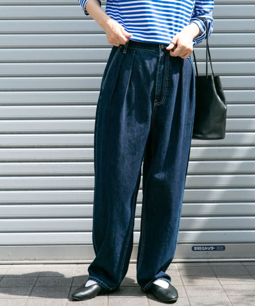 FORK&SPOON ソフトツイストデニムインタックパンツ(506674572) | アーバンリサーチドアーズ(URBAN RESEARCH  DOORS) - d fashion