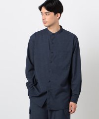 COMME CA ISM MENS/ウールライク バンドカラー シャツ（長袖）/506615691