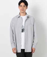COMME CA ISM MENS/ウールライク ショートポイントカラー シャツ（長袖）/506615692