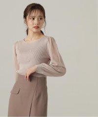 PROPORTION BODY DRESSING/シアースリーブパールリブニット24AW/506678166