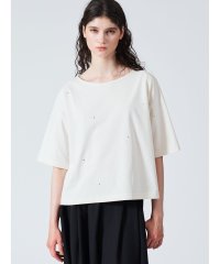 mizuiro ind/mizuiro ind ビジュー付きボートネックプルオーバー/506680422