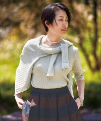 JIYU-KU（SMALL SIZE）/【カタログ掲載・アンサンブル対応・洗える】グリッターリブプルオーバー ニット/506680436