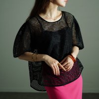 Sawa a la mode/サワアラモード Sawa a la mode 世代を問わない肌見せボリューム袖アンサンブル/506681361