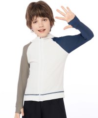 TeddyShop/テディショップ Teddyshop キッズ フード付きフロントジップ長袖ラッシュガード/504923758