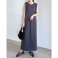 Re:EDIT/リエディ Re:EDIT [低身長/高身長サイズ有]コットンブレンドショルダータックワンピース/505391488