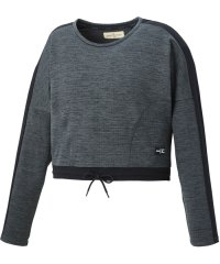GOSEN/ゴーセン GOSEN GOSEN ゴーセン テニス レディース 裏起毛 ストレッチトレーナー ブラック杢 S W2061/506517148