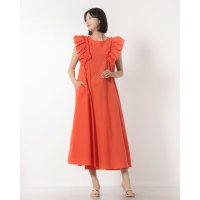 STYLEBLOCK/スタイルブロック STYLEBLOCK リネンタッチノースリーブフリルワンピース/506634049
