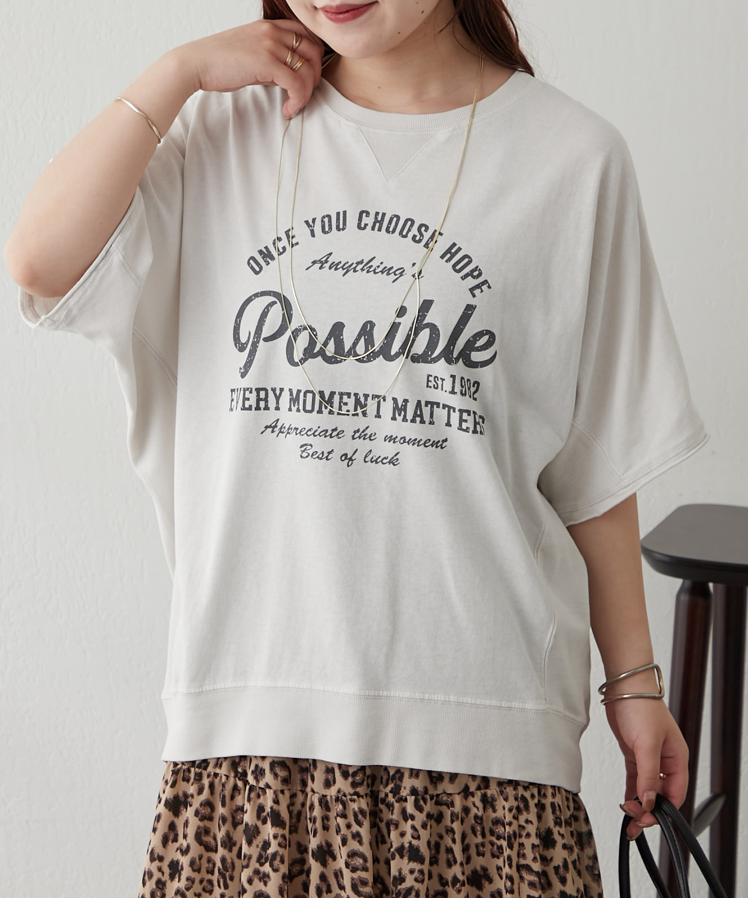 クーポン】ピグメントドルマンTシャツ トップス Tシャツ