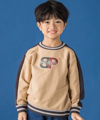 BeBe Petits Pois Vert/ロゴ入り編立リブトレーナー(95~150cm)/506684183