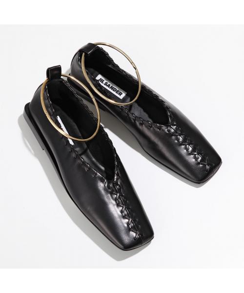ジルサンダー Jil Sander ローファー ポインテッドトゥ ブラック