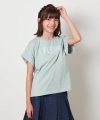 a.v.v(KID'S)/[160]オーロラスパンコールロゴTシャツ/506554901