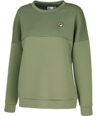 FILA（ZETT Ladies）/【テニス】無地 組織変化ダンボールニット ロングスリーブトレーナー レディース/506598719