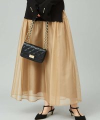 Rouge vif la cle/シアー切替ギャザースカート/506692861