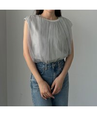Louere/ルエレ Louere Louere チュールノースリーブトップス/506693750