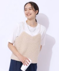 SHOO・LA・RUE　DRESKIP/【2点セット】秋冬も活躍 フェイクファービスチェ×Tシャツ/506693810