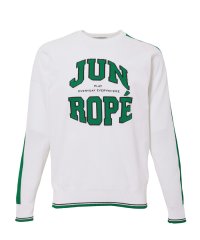 JUN and ROPE/カレッジロゴインターシャ長袖プルオーバー/506694154