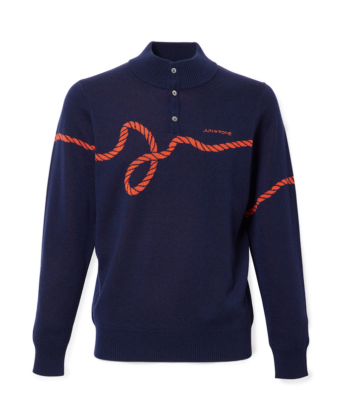 JUN＆ROPE ジュン&ロペ セーター ニット Size XL ジュン＆ロペ(JUN & ROPE') | ニット・セーター/トップス/ブルー