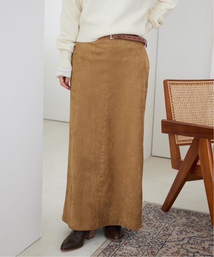 セール 30%OFF】FAKE SUEDE タイトスカート(506694717