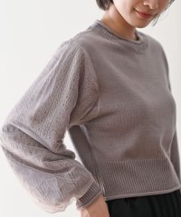 rps/袖チュールニットプルオーバー/504799644