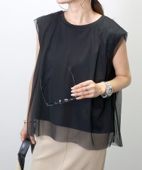 Aletta vita/アレッタ ヴィータ Aletta vita チュールレイヤードフレンチスリーブカットソー/506697721