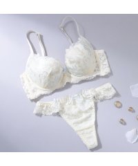 Spark's/パリーゼ Palissee 【脇高】【EFカップ】エレガンスレーシー3/4モールドカップブラ＆バックレースTバック 【返品不可商品】/506697767