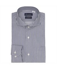 TOKYO SHIRTS/トーキョーシャツ TOKYO SHIRTS 【超形態安定・大きいサイズ】 ホリゾンタルワイドカラー 長袖 綿100% ワイシャツ/506698096