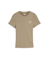 PUMA/ウィメンズ CLASSICS リブ スリム 半袖 Tシャツ/506700015