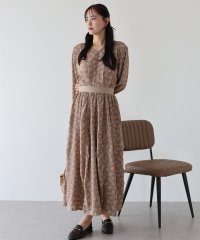 BLUEEAST/ブルーイースト BLUEEAST エンボスフラワープリントワンピース/506700860