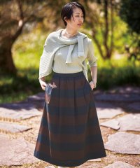 JIYU-KU(LARGE SIZE)/【カタログ掲載・洗える】スラブシャンタン スカート/506700921