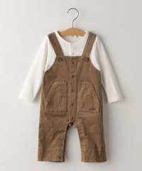SHIPS KIDS/SHIPS KIDS:70～80cm / フェイク オーバーオール ロンパース/506701888