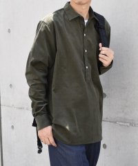 SHIPS any MEN/SHIPS any: カラー コットン コーデュロイ スキッパー プルオーバー シャツ◇/506701901