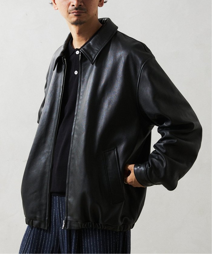JOURNAL STANDARD◇シングルライダースジャケット/M/羊革/BLK
