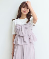 Feroux/【セットアップ対応・洗える】リボンタフタ ビスチェ カットソー/506702872